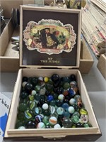 marbles in cigar box