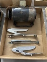 50’s delco remy car generator and hood ornaments
