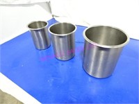 LOT, 13 PCS ASST SIZE S/S HOLDING CONTAINERS