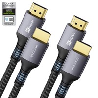 8K HDMI 2.1 Cables 2-Pack 6.6FT