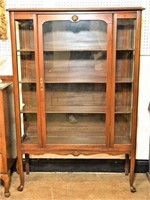 Nice Display Cabinet with Cabriole Legs