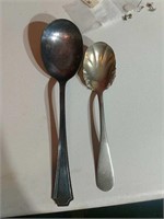 Sterling Spoon 44.78 g & Nickel Spoon 23.69g