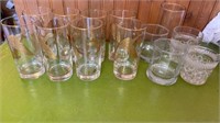 SET OF 8 LIBBY WILD MALLARD  GLASSES AND