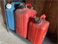 Two Gas and One Water Cans