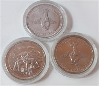 1983 Jasper Canada Souvenir Coins