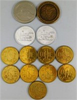 347/184 Lot of Casino Game Tokens / Doubloons