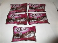 5 Bags Dove Chocolates