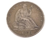 1856 Seated Half Dollar