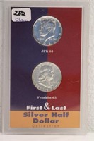 FIRST AND LAST SILVER HALF DOLLAR COLLECTION
