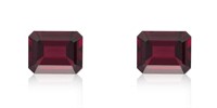 Natural Mozambique Garnet Pair - FL