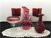 Ruby Red and Cranberry Glass Assortment
