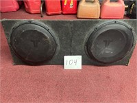 Speaker Box w/ Speakers Car Audio