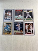 Baseball cards and protective sleeves