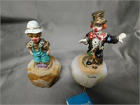 Lot Of 2 Ron Lee Clown Figurines