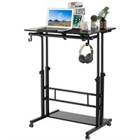 SIDUCAL Mobile Stand Up Desk, Adjustable Laptop