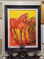 Declan O'Connor "Hello Horse" Signed OIL ON