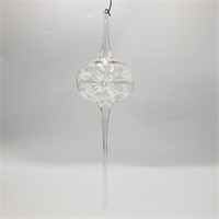 Hand Blown Glass Trumpeted Bulb Ornament