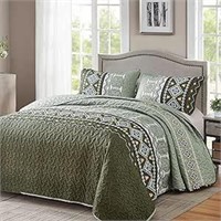 Reversible Boho King Quilt Set