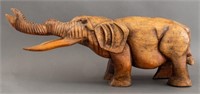Wooden Carving of an Elephant