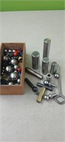 Box of Ball Bearings & Milling items