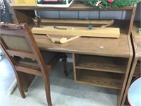 Computer Desk, Printer Stand, Vase, Picture