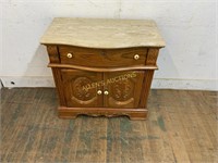 Marble top side stand