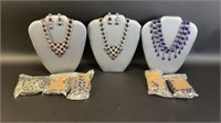 Colorful Beaded Necklaces with Silver Accents