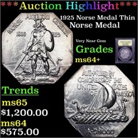*Highlight* 1925 Norse Medal Thin Norse Medal Grad