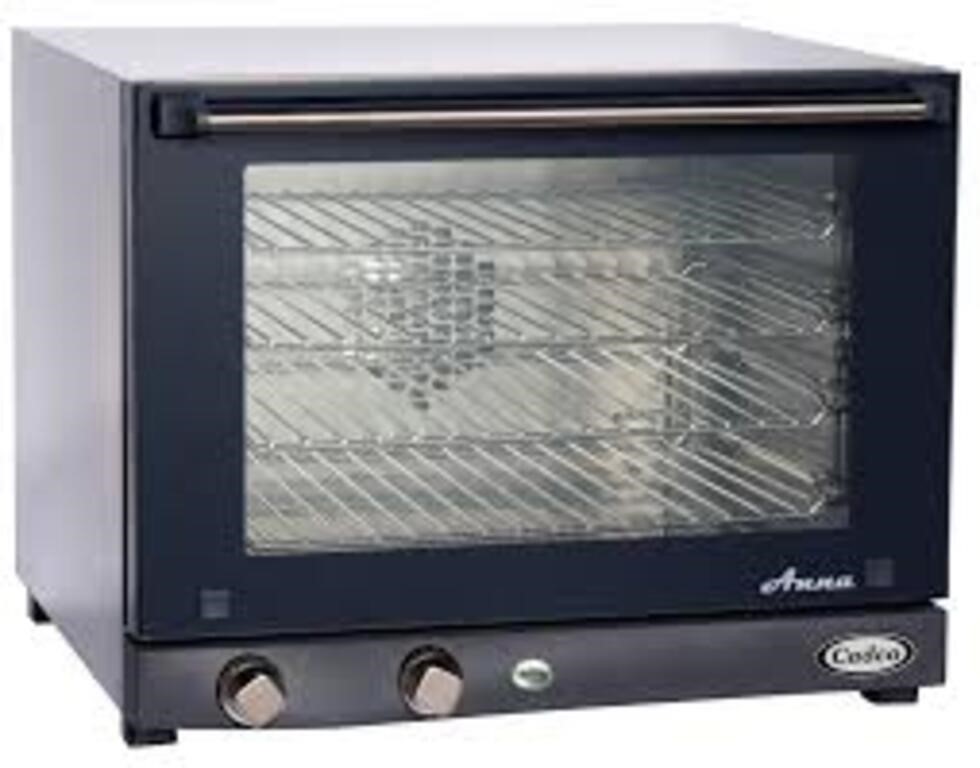 Cadco OV-023 Compact Half Size Convection Oven wit