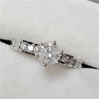 Certified 14K Diamond(0.65Ct,I3,F) Ring