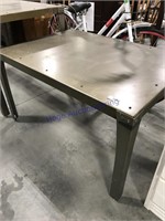 Metal shop table, 42 x 30 x 23" tall