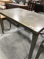 Metal shop table, 48 x 30 x 30" tall