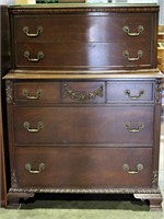 5 Drawer Chest of Drawers w/ Glass Top