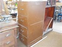 Painted Wood Filing Cabinet 19x28x53"