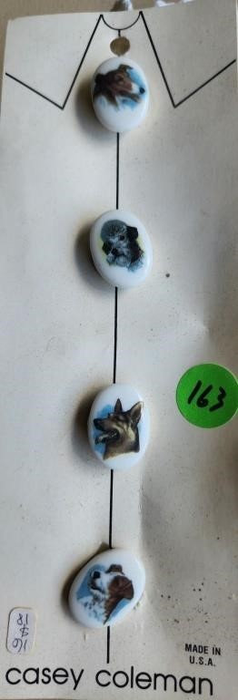 Vnt. Dog breeds buttons made in USA