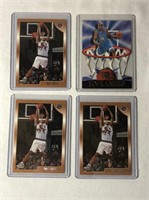 4 Vince Carter Rookie Basketball Cards