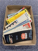 Lot of Collectible Road Maps w/ Various oil/Gas Ad