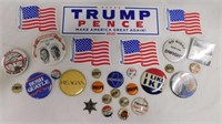 Trump bumper sticker - 24 political pins: Ike -