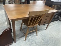 Wooden office desk w/ chair