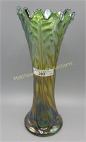 Nwood 9.5" green Leaf Columns vase