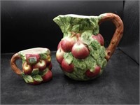 World Bazaar Apple Pitcher And Cup