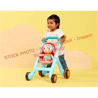 Toy stroller w/plush bunny