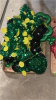 Box of St Pattys day, decorations