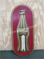 COCA COLA BOTTLE ADVERTISING THERMOMETER