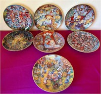 Franklin Mint Heirloom Decorative Cat Plates