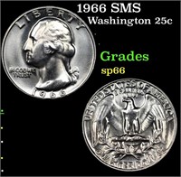 1966 SMS Washington Quarter 25c Grades sp66