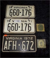 1970s Virginia Tags