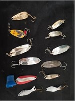 Lot of 12 Fishing Spoons