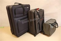 Set of Unmatched Soft Luggage with Wheels