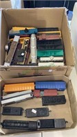 HO scale train cars - also includes some parts and